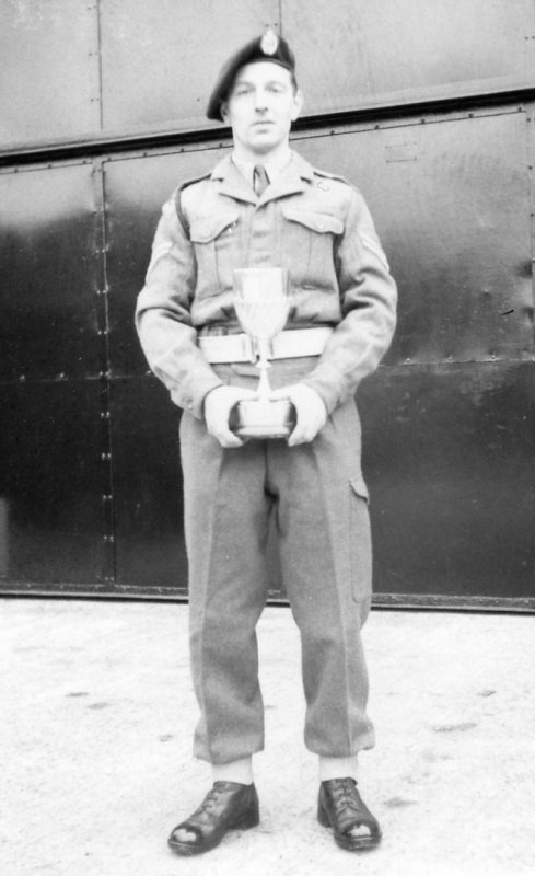 Cpl Henderson with cup