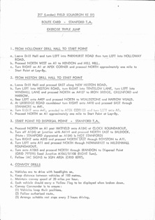 route card from Holloway to Stanford